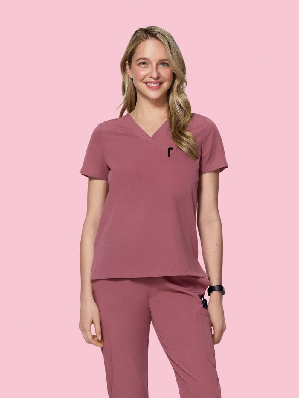 *NWT* Mandala XL Scrub Top Single Pocket - Mauve